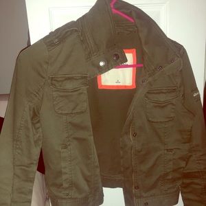 Green Army Jacket Abercrombie Kids
